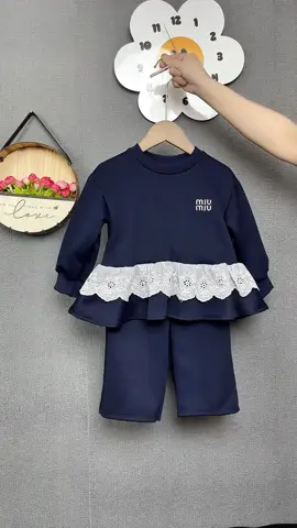 Set nỉ xuông phối ren xinh xắn cho bé yêu🥰🥰#xuhuong #thoitrangtreem #quanaotreem #setsanhdieuchobe #Tiemnhana 