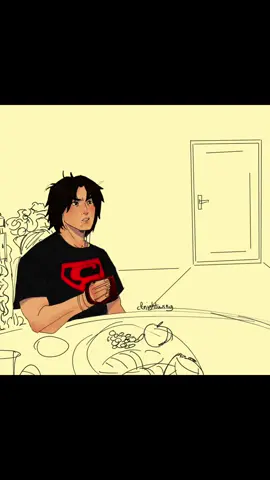 this is REALLY rushed ( btw the background is gonna b the same color on the next post too bc i did everything on the same canvas 🧍 ) #timkon #timdrake #superboy #superman #fyp 