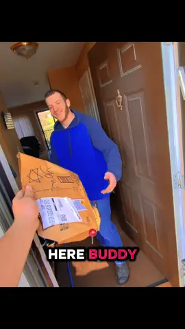 Delivered to one of my best Buddies today @Chris ! #Amazon #delivery #funny #deliverydriver 