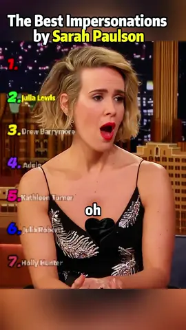 The Best Impersonations by Sarah Paulson#fyp #celebrity #entertainment #sarahpaulson #usa 