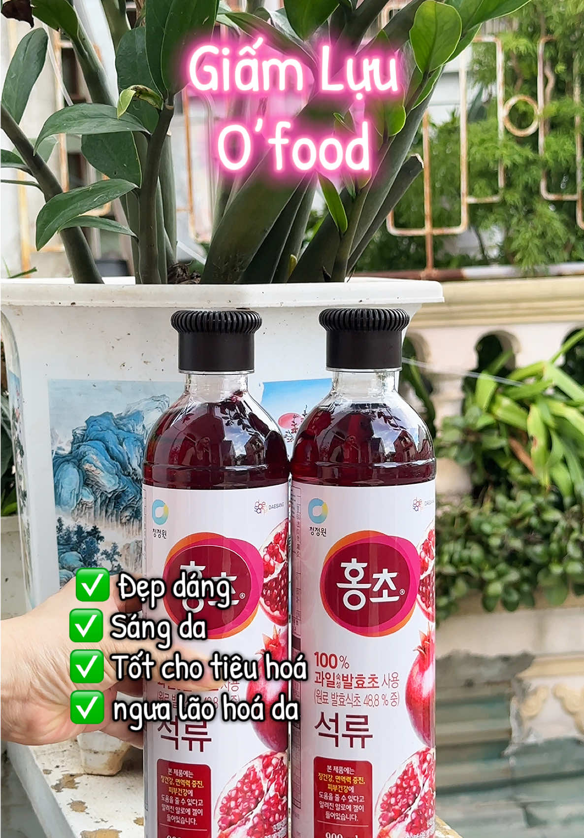 Dấm lựu uống siu ngon mà còn tốt cho sk nữa