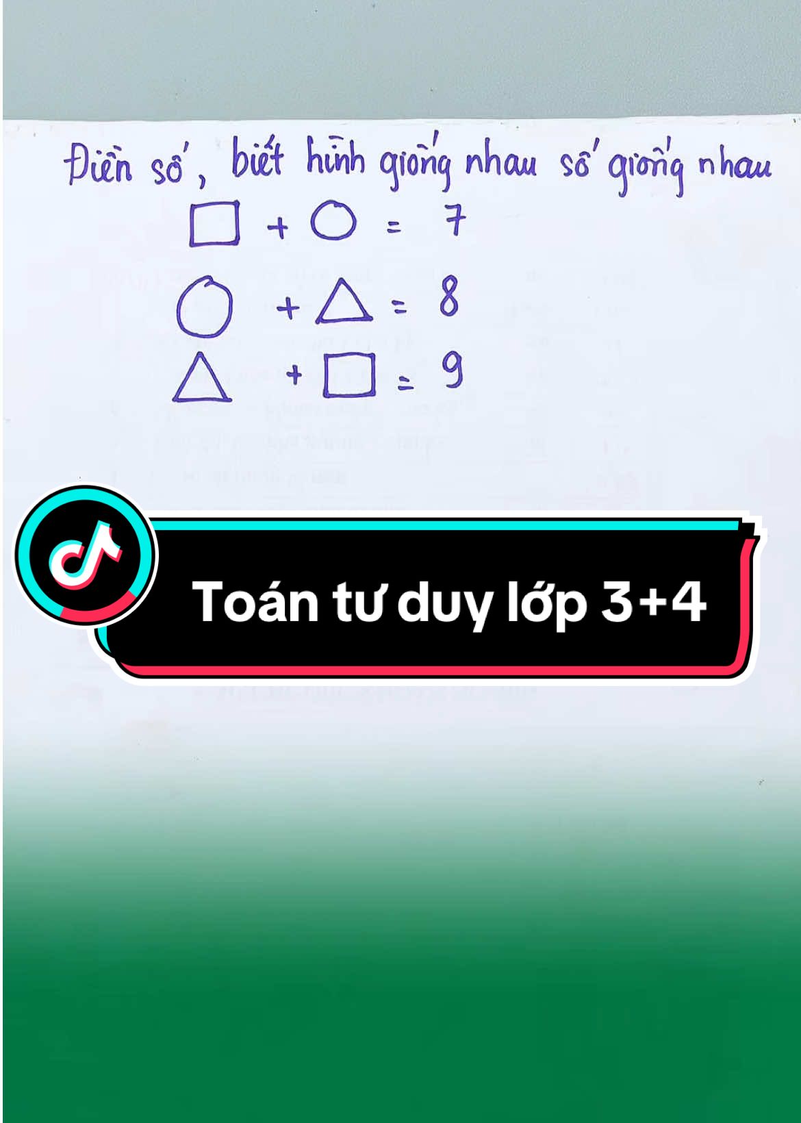 Toán tư duy lớp 3+4