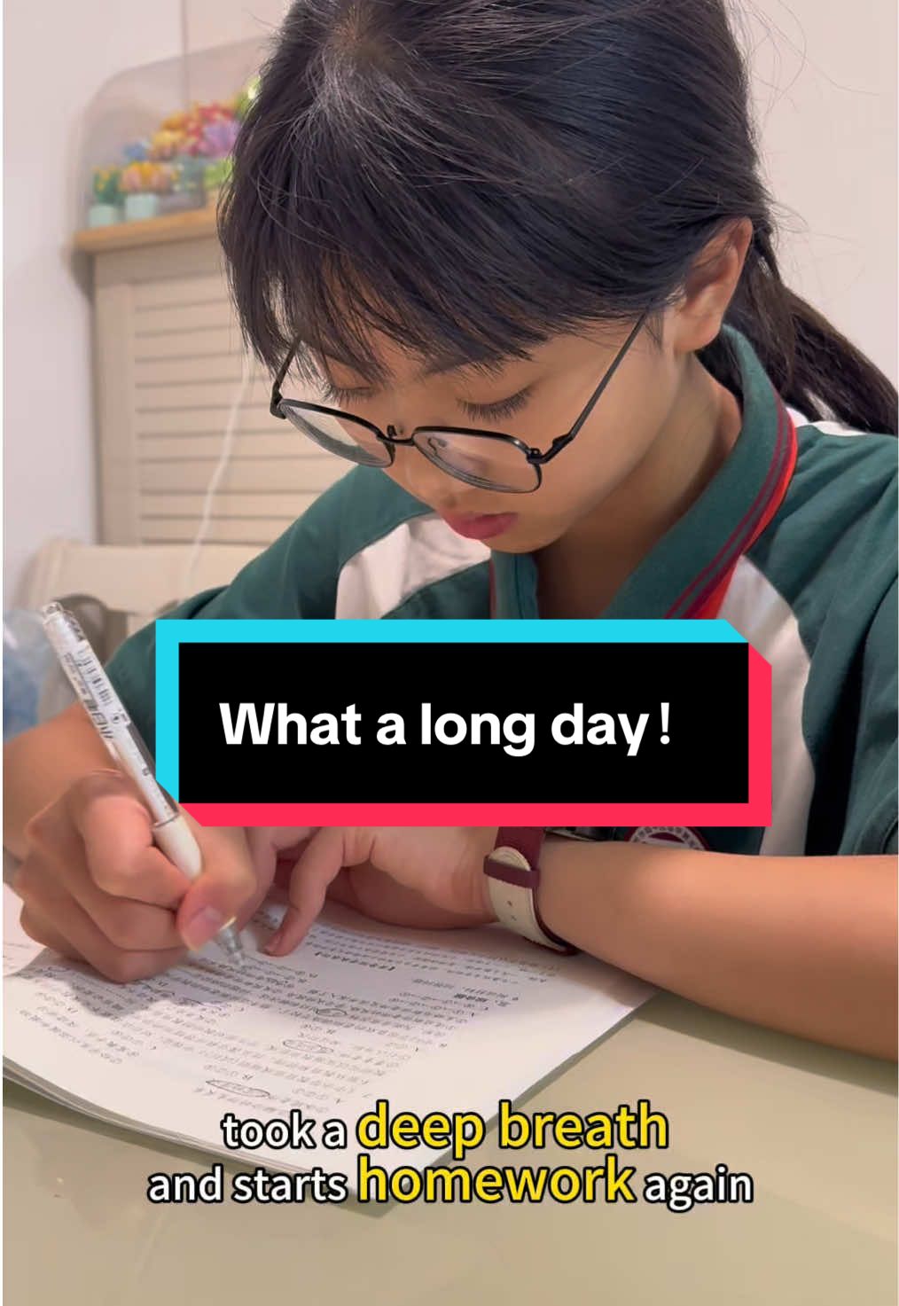 #school #China #father #daughter A weekday as usual ！