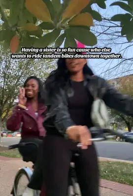 Bike rider or nascar driver? #sistergoals #bikeriding #funthingstodo #washingtondc 