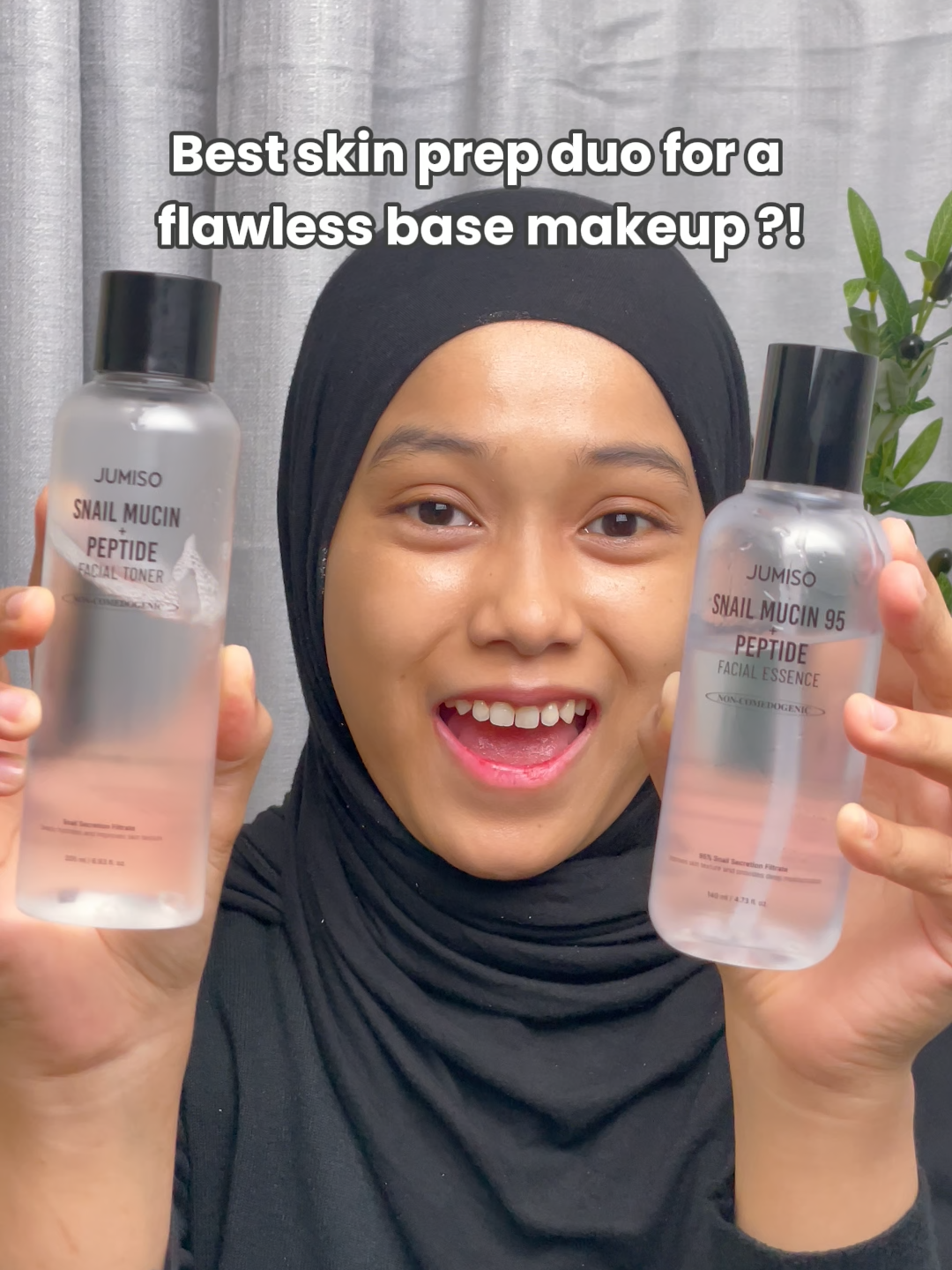 Flawless makeup starts with flawless skin ✨ Prep with the Jumiso Snail Mucin Duo 🐌💧#Jumiso #jumisomalaysia #glassskin #skincareroutine