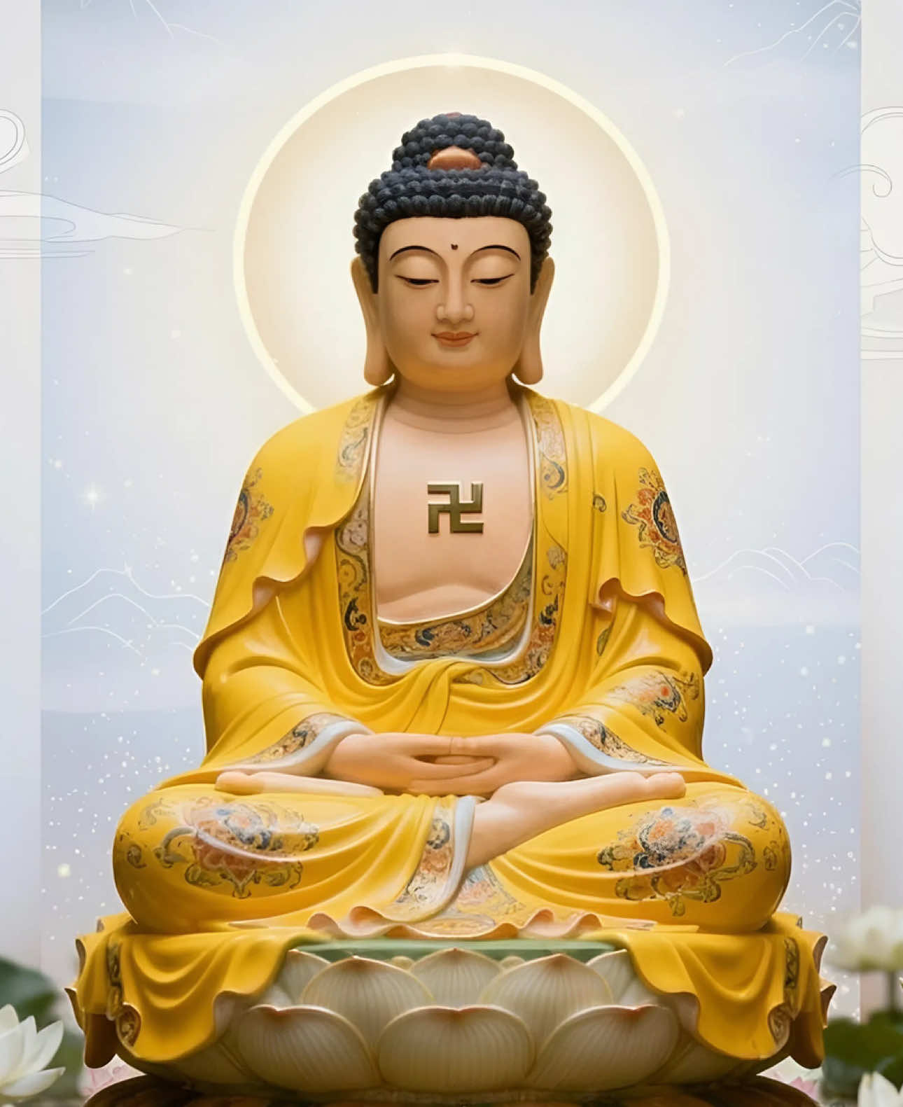 Kính Lạy Phật Từ Bi…❄️☘️🙏💙 #phatphapnhiemmau #phatphapvobien #thuantheothiendao #thuantheotunhien 