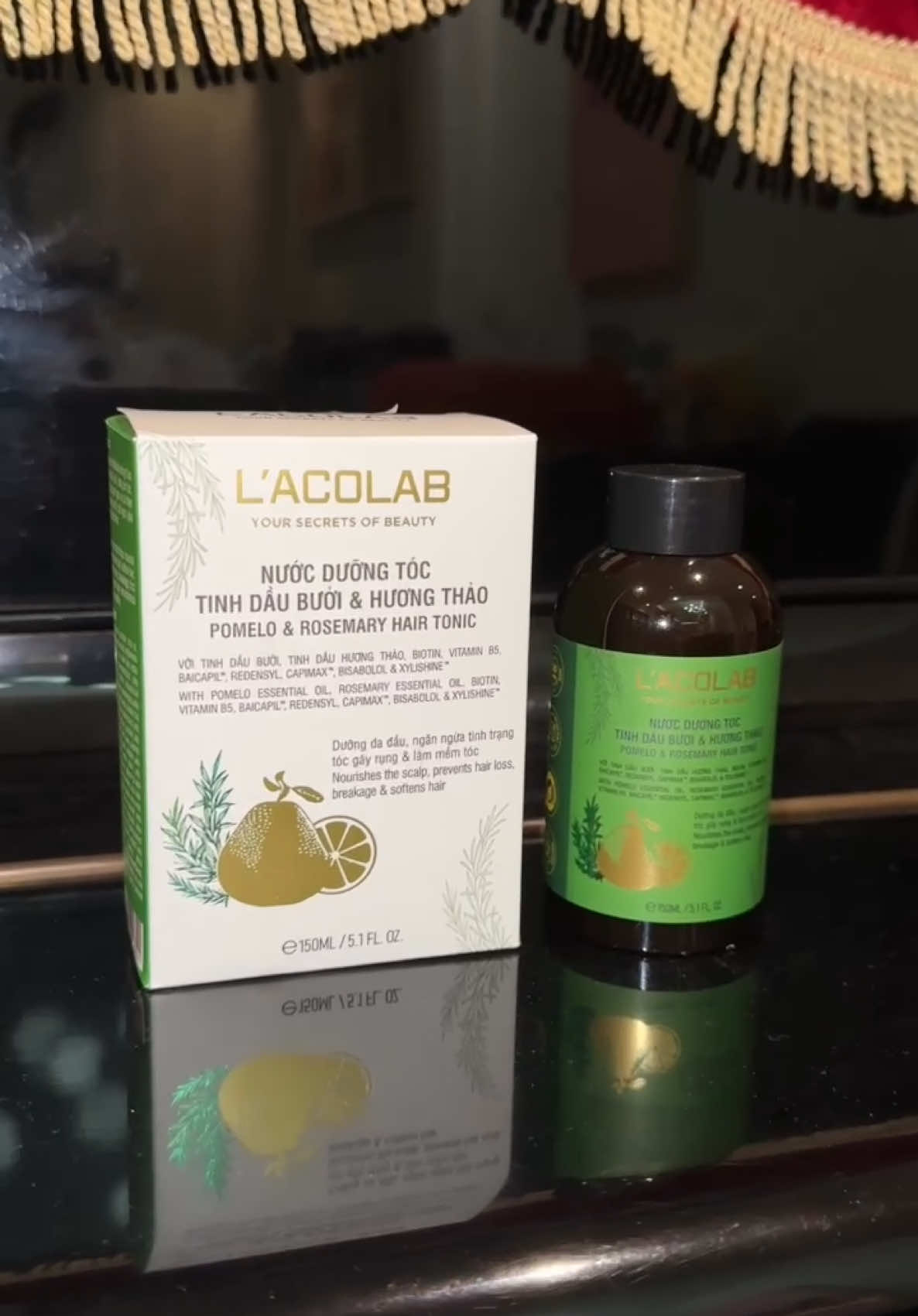 Mọc tóc nhanh, giảm rụng rõ rệt, chắc khoẻ từ gốc - bí quyết nằm trọn trong một chai Nước dước dưỡng tóc tinh dầu Bưởi & Hương Thảo L’acolab✨ #lacolab #lacolabvietnam #nuocduongtoc #xitmoctoc #tocday #tocdep #chamsoctoc #davidminhnhat #lebao 
