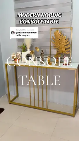 Replying to @BEL Modern Nordic console table  #consoletable #nordictable #homedecor 