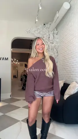 Sweater weather salon ootd Wearing @Princess Polly  #OOTD #outfitinspo #falloutfitinspo #outfitideas #fyp 