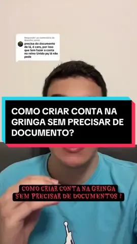 Respondendo a @@senho_nosso como criar conta na gringa sem precisar de documentos? #faturando #gringa #conta 