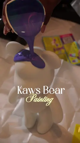 Viral Kaws Bears Painting kit from Walmart for $10  #fyp #MomsofTikTok #walmartfinds #kaws #wlw 