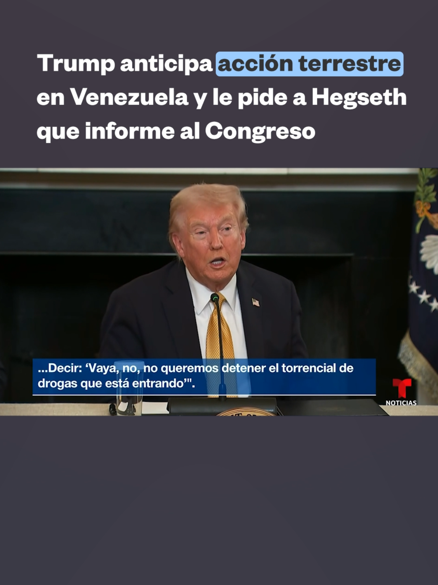 🇺🇸🇻🇪 En un encuentro con funcionarios del Gobierno, el presidente, #DonaldTrump, se mostró confiado por el desempeño de sus tropas para detener el flujo de drogas por vía marítima en el Caribe y anticipó una acción terrestre en #Venezuela. En respuesta, #Maduro dijo tener listos 5,000 misiles antiaéreos Igla-S de fabricación rusa.