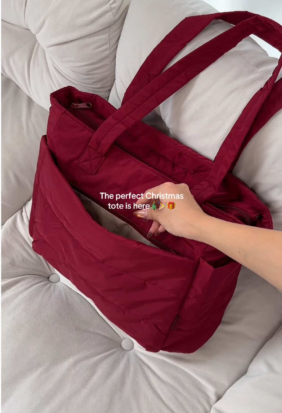 2 months till Christmas—tag your friend to get you this🎁#bagsmart #totebag #travelbag #workbag #christmasgiftideas 
