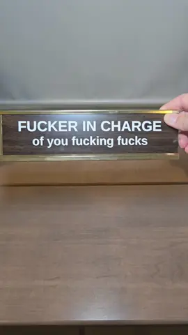 perfect boss gift 🤣 #boss #bossgift #desksign #funny #officelife 