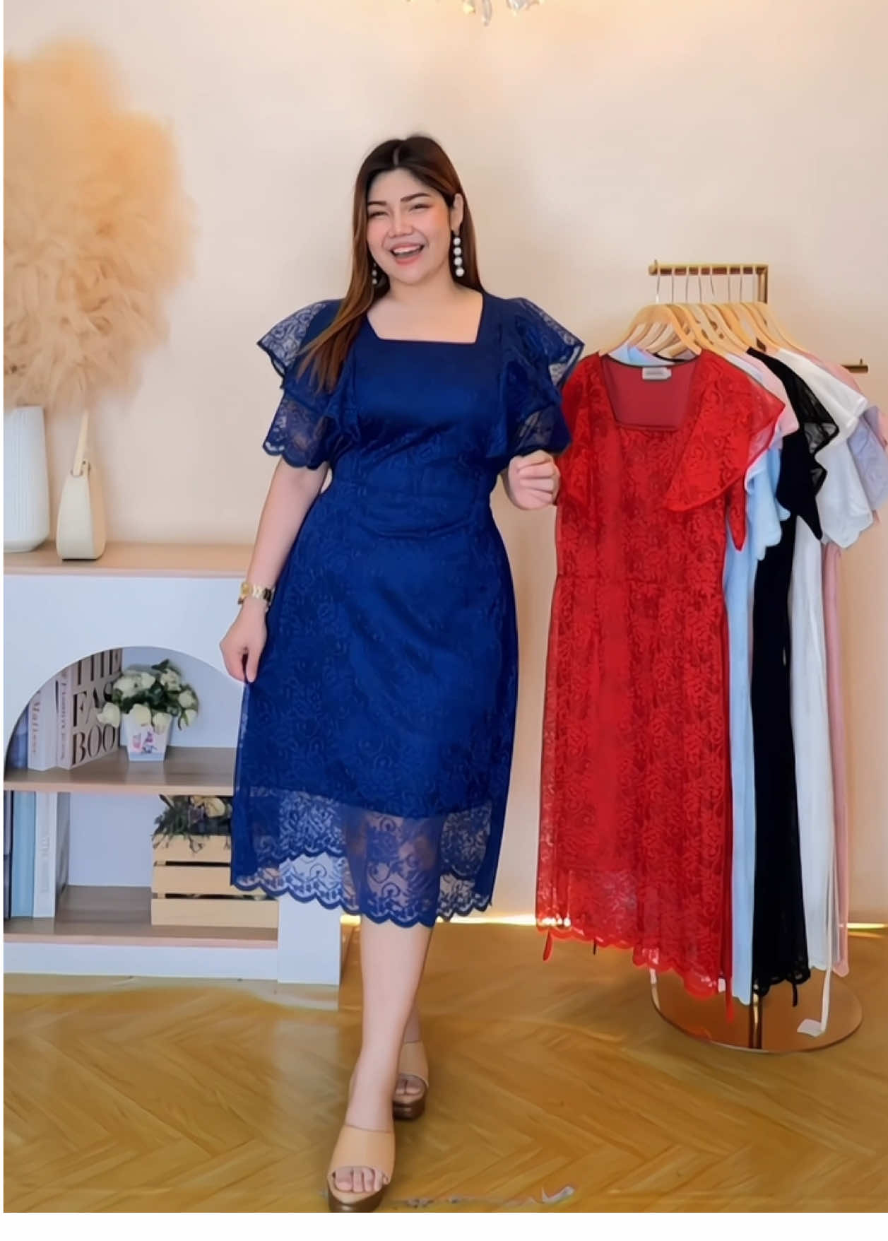 เติมครบสี ครบไซต์เเล้วน๊า รุ่นนี้บอกเลยเป็นลูกไม้ที่ถูกใจสาวอวบหลายๆคน 🤍🤍🤍 #เสื้อผ้าสาวอวบ #แฟชั่นสาวอวบ #annnew 