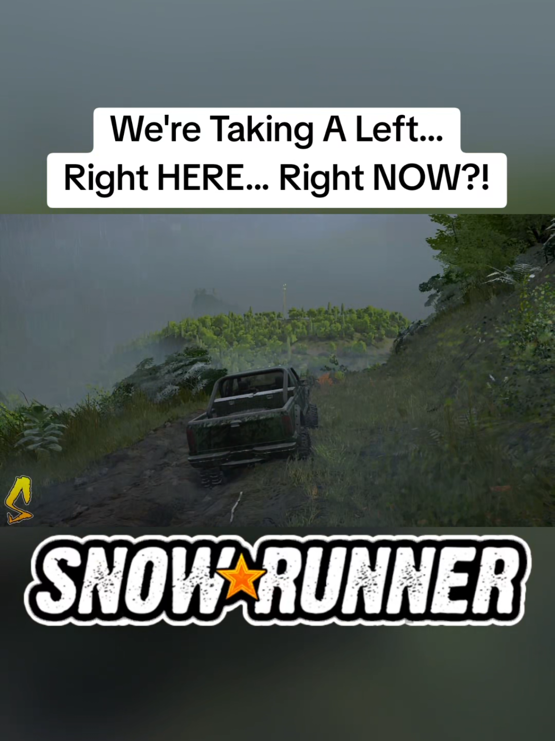 We're Taking A Left... Right HERE... Right NOW?! (Part 9) - SnowRunner | #snowrunner #gaming #fyp 