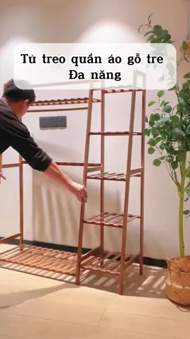 Tủ treo quần áo gỗ tre đa năng #shopgiadung99 #foryou #xuhuong #trending #đogiadungtienich 