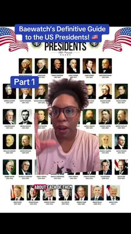 Baewatch’s Definitive Guide to the US Presidents—Part 1 #TikTokLearningCampaign #History #historytok #americanhistory #uspresidents 