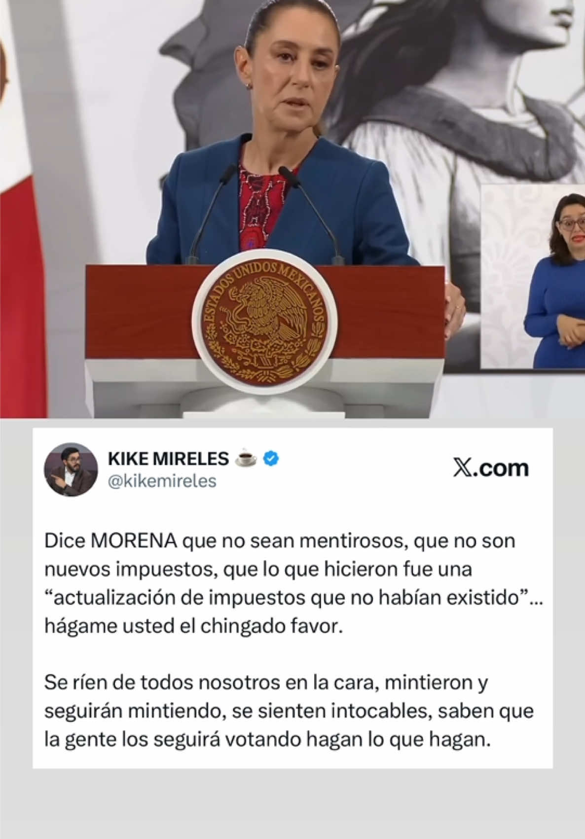 Entiendan “no hay impuestos” 