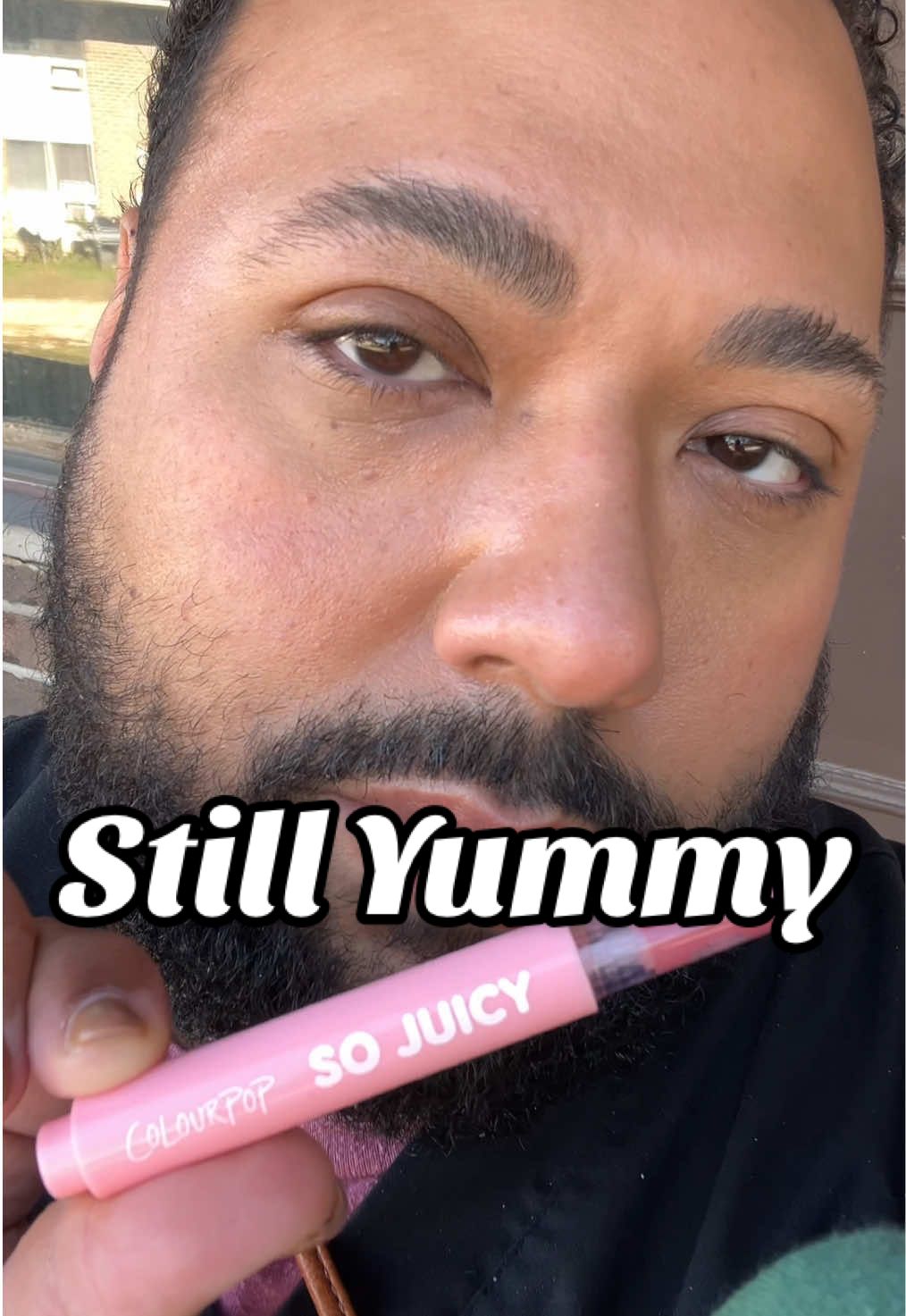 Still juicy, still yummy! @ColourPop Cosmetics So Juicy Plumping Glossy Balm with Peptides in shade “Vacay Mode” 🫦 #plumpinglipbalm #glossy #colourpop #liptutorial 