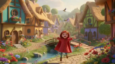 Truyện: Cô bé quàng khăn đỏ #AI#gvmn#giaoviensangtao 