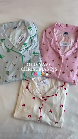 The cutest new Christmas pjs from @Old Navy 🎄🎀🩵🍪☃️  #oldnavy #pajamas #christmas #christmaspjs #christmaslist  
