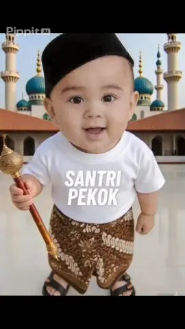 le tole jumatan le... #santripekok  #bayilucu 