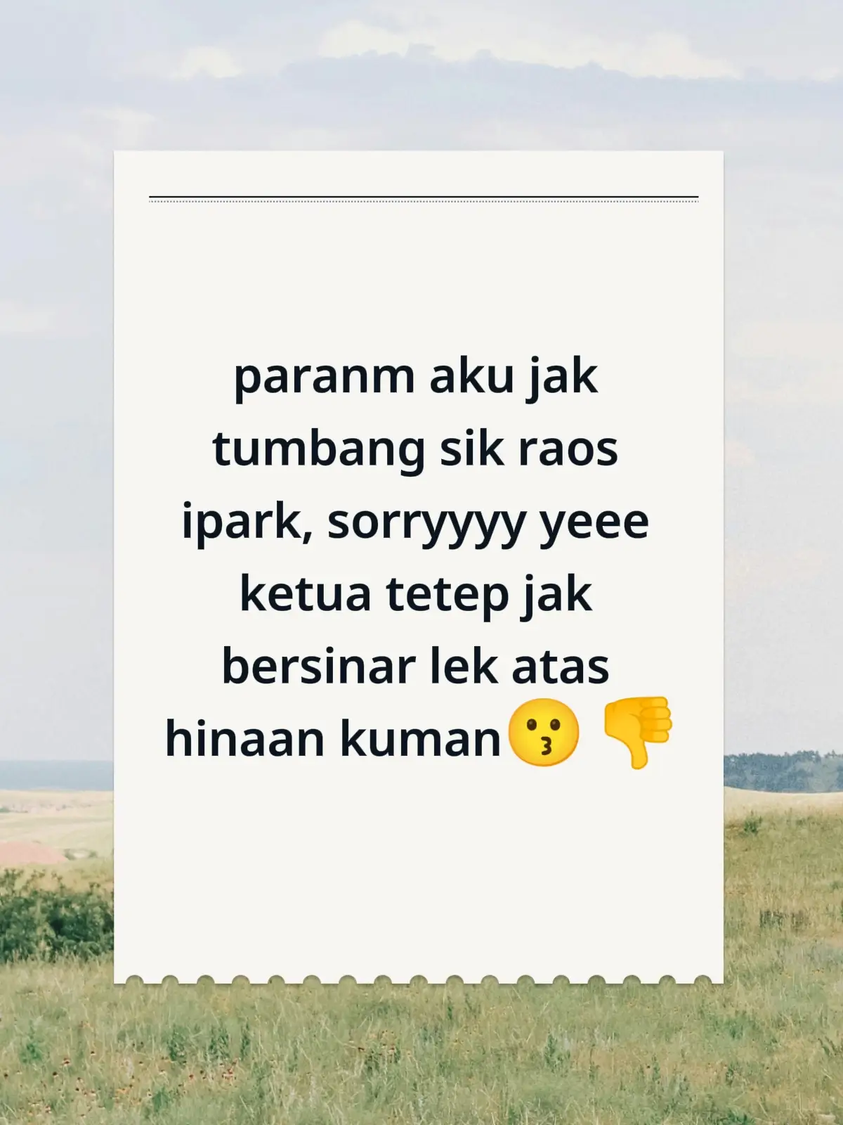 #harusfyppppp soryyy yeee😂