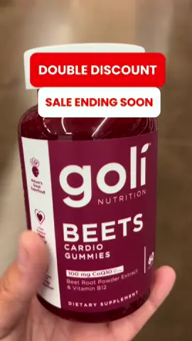 Goli Beets = natural energy, better circulation, and that healthy glow from the inside out #TikTokShopCreatorPicks #goligummies #SelfCare #golinutrition #hearthealth 