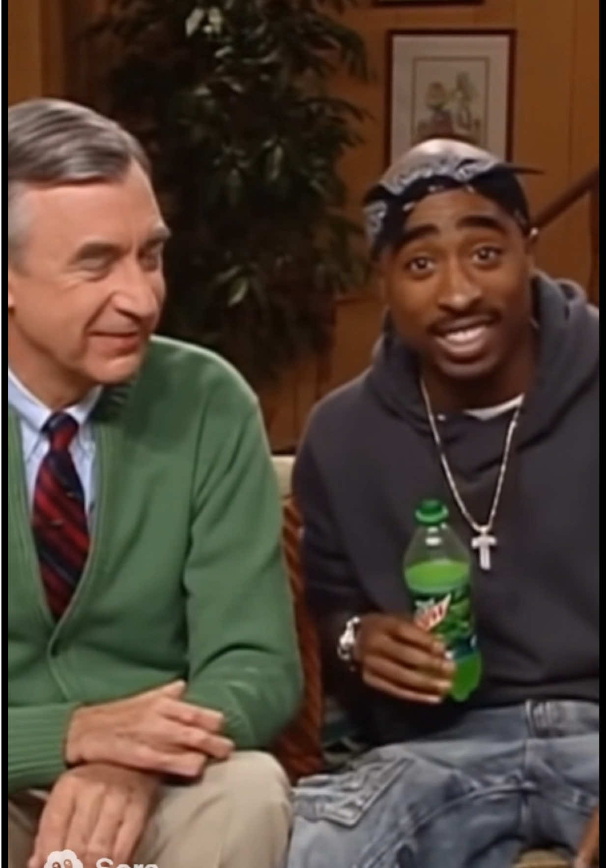 Mr Rogers and Tupac #sora #mrrogers #tupac #aivideo #ai 