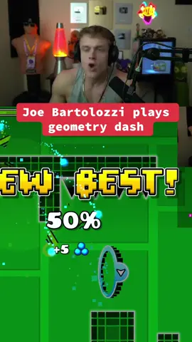 Joe Bartolozzi plays geometry dash #joebartolozzi #joebart #joebartclips #geometrydash #crashingout 