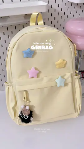 Màu vàng pastel xinh xỉuu 🌟 @Genbag #balo #genbag #balodihoc #balodilam #balohocsinh 