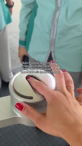 You know that feeling when you have to scan your fingerprint — and your heart just drops? That sick-to-your-stomach moment where you already know it’s not going to work. Everyone’s watching, the machine keeps flashing red, and someone eventually hands you a paper towel like that’s going to fix it. Or, you have to explain for the hundredth time why your hands are too sweaty for the scanner to read. For most people, it’s such a small moment. But when you have hyperhidrosis, it feels huge. It feels uncomfortable, embarrassing, and it’s all out of your control. After ETS surgery with Dr. Basseri, moments like that can finally be simple. You place your finger down once and it scans instantly. It sounds small, but if you’ve lived it, you know how life-changing that kind of ease can feel. If this sounds familiar, schedule a free phone consultation with Dr. Basseri to learn more about the procedures we offer to cure Hyperhidrosis.  ☎️ 310.557.3037 #hyperhidrosis #sweatyhands #excessivesweating #hyperhidrosistreatment 