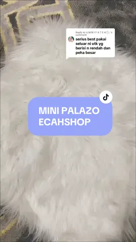 Replying to @U M M I F A T E H ᥫ᭡。 MASIH TAKNAK GRAB LAGI ? NAMPAKKAN BANYAK FEEDBACK YG BEST SO JANGAN LEPASKAN PELUANG GRAB SEKARANG 😍‼️‼️#palazzopants #palazzo #palazojeansmurah #ecahshop #outfit #plussize 