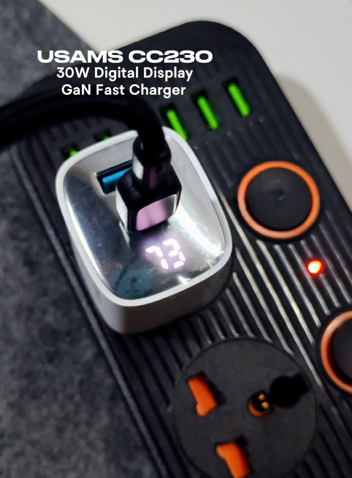 Charge smarter, not longer!⚡ The USAMS 30W Digital Display Charger gives you dual-port fast charging and a real-time power display — perfect for powering up all your gadgets in no time! 🔋💡 Say goodbye to slow charging and hello to efficiency! 💪 #gancharger #usams #fastcharger #fastcharging #charger 