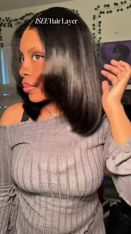 @ISEEHAIR layered Bob is my FAVVV #gluelesswig #bobwig #iseehairbeauty #iseehair 