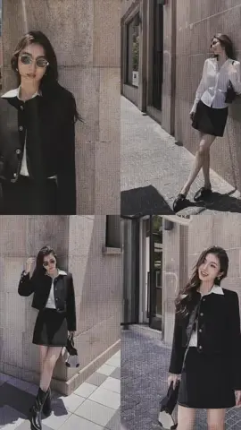 Áo khoác dạ tweed dáng ngắn hãng MULVAN 🖤 sang ngất trời mấy bà ơi 😘 #outfits #trends #autumnvibes #mulvan #xh 