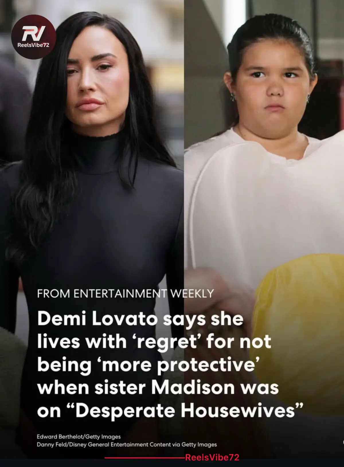 Demi Lovato Reflects on Regret Over Sister Madison’s Childhood Role 💔🎬 Demi Lovato is opening up about one of her biggest regrets — not being “more protective” of her younger sister, Madison De La Garza, during her time on Desperate Housewives. Speaking on the Las Culturistas podcast, Lovato shared that Madison’s role was “really challenging for her at such a young age,” and admitted she wishes she had been more present at the time. “I think I had been distracted by my own stuff going on, unfortunately,” Lovato said. “And so I live with some regret in that aspect.” Lovato’s heartfelt reflection has struck a chord with fans, who praised her honesty about family, fame, and childhood pressures in Hollywood. 💬 #DemiLovato #MadisonDeLaGarza #DesperateHousewives #CelebrityNews #Hollywood  