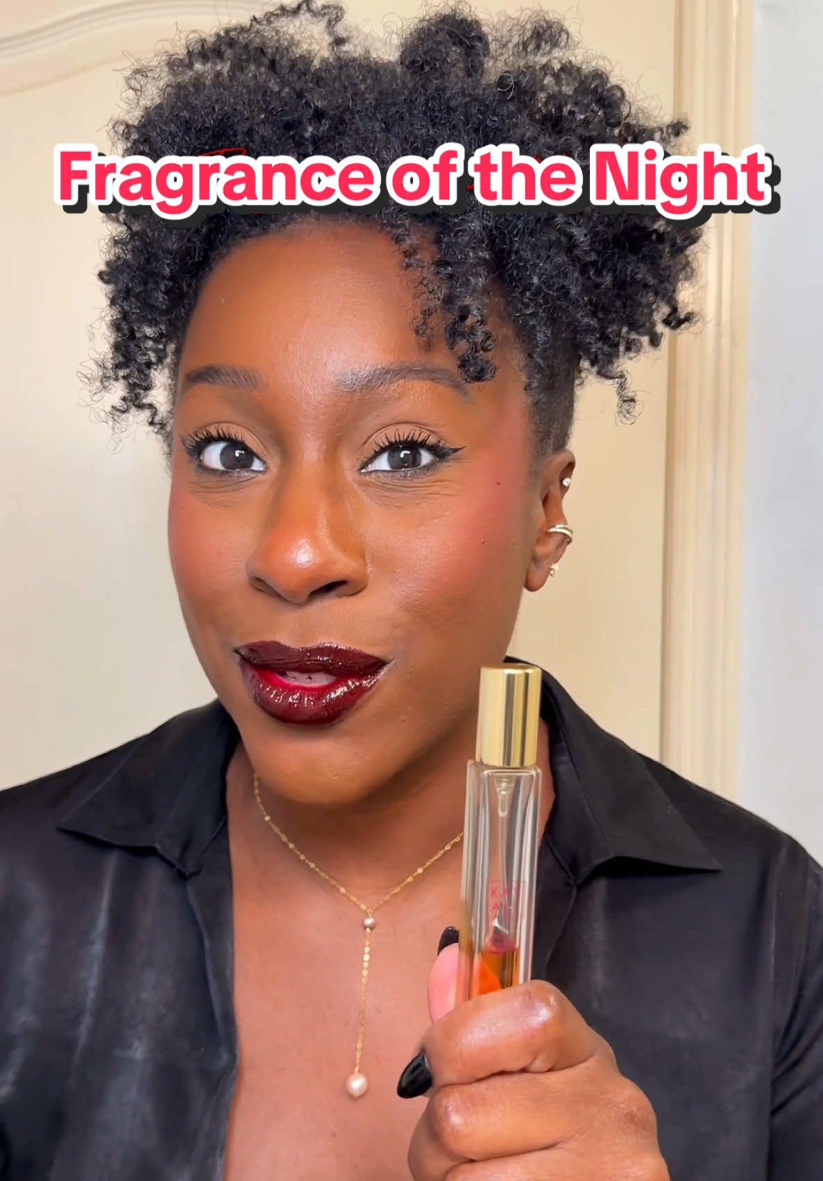 ❤️ Fragrance of the night ❤️ I kept the cherry theme going with my fragrance for the evening! @Kayali  Lovefest Burning Cherry  +  Vanilla Royale Sugared Patchouli #kayali #lovefestburningcherry #vanillaroyalesugaredpatchouli64 #fragranceofthenight 