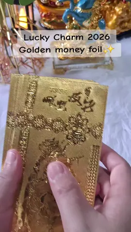 2026 Year of the Horse Golden Money Foil #goldenmoneyfoil #2026 #yearofthehorse #pampaswerte #luckycharms 