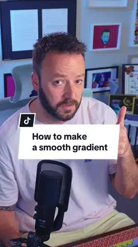 🎨 Are your gradients looking a little… muddy?  If you’re using two colours to make your gradient, sometimes you’ll find the colour in the middle can look really grey or muddy. This usually happens when you’re trying to use complementary colours that sit WAY across the colour wheel from one another.  If this happens, try a colour stop. This is where you add in a third colour into the middle to bridge the gap between those two colours. This will soften that transition and leave you with a smooth looking gradient.  In Illustrator, add a third colour to the middle using your gradient slider. Then if you press the Recolour Artwork button [Edit - Edit Colours - Recolour Artwork] and unlink your colours, you can drag your third colour somewhere between those two outer colours and find a more natural path from one to the other.  Try it out and let me know how you get on! 👍 #graphicdesign #illustratortips #gradient 