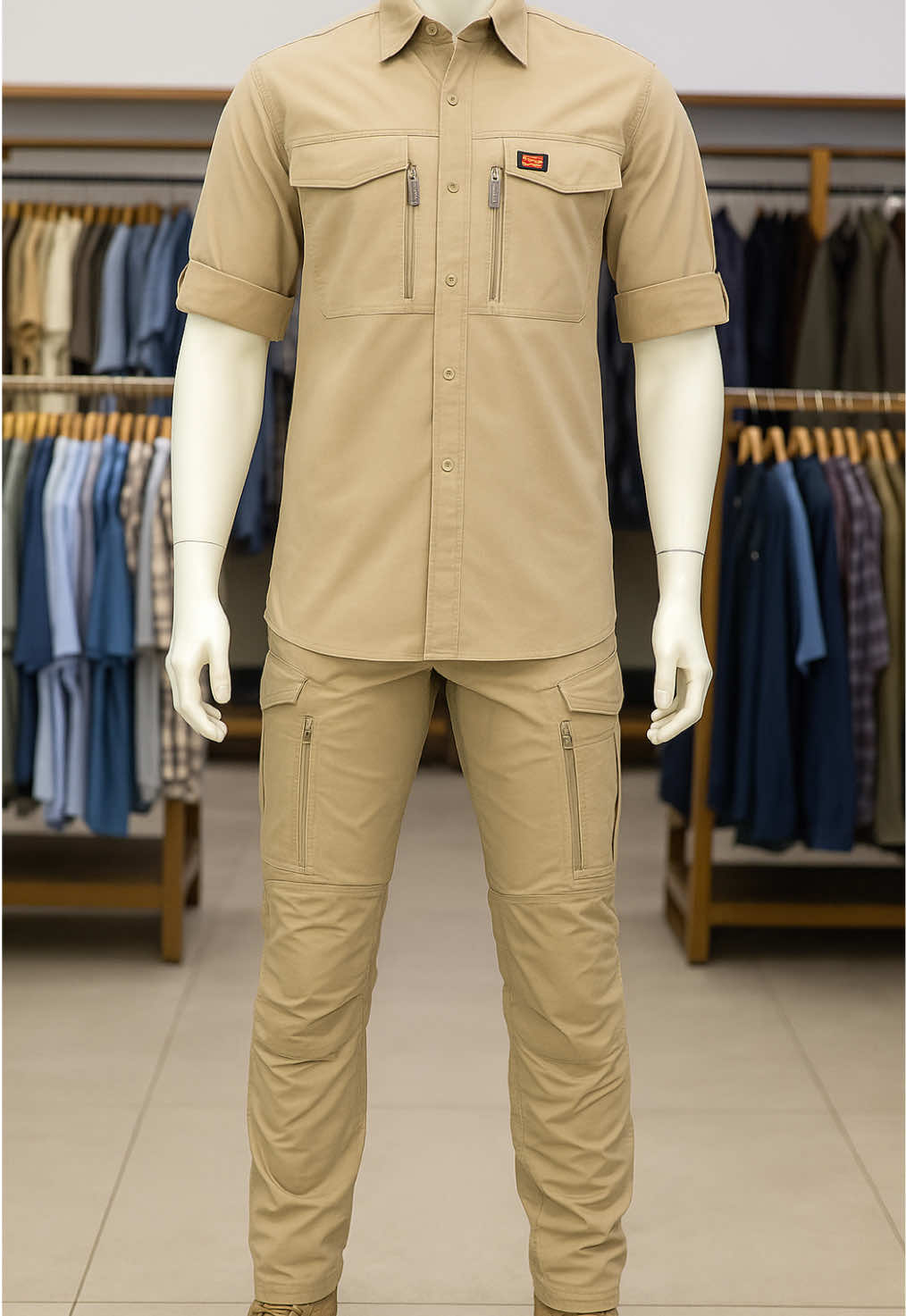 satu setel kemeja tactical w terus  #outfit #baju #bajucowo 