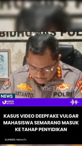 Kasus video deepfake vulgar oleh mahasiswa bernama Chiko Radityatama Agung Putra memasuki status penyidikan #deepfake #kasus #asusila 