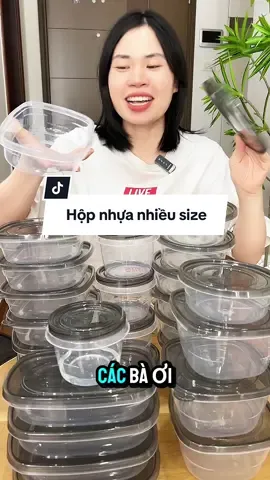 Hộp nhựa nhiều size tha hồ để thực phẩm sống hay chín đều ok. #hopthucpham #hopnhuadungthucpham #hopnhua 