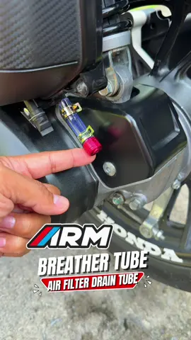 Arumi  Crankcase Breather Tube Air Finter Drain Tube by ARM For Motorcycle Scooter CVT Breather Tube Install on Honda Click #arumi #breathertube #draintube #indoconcept🇮🇩 #motorcycleaccessories 