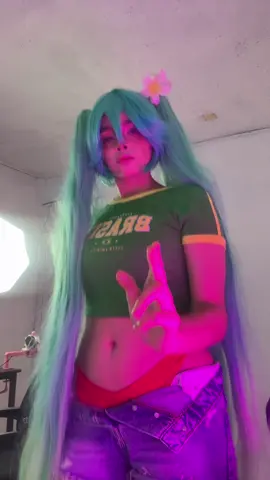 Hatsune Miku + Brasil? #hatsune #hatsunemikucosplay #brasil #cosplay #streamer 