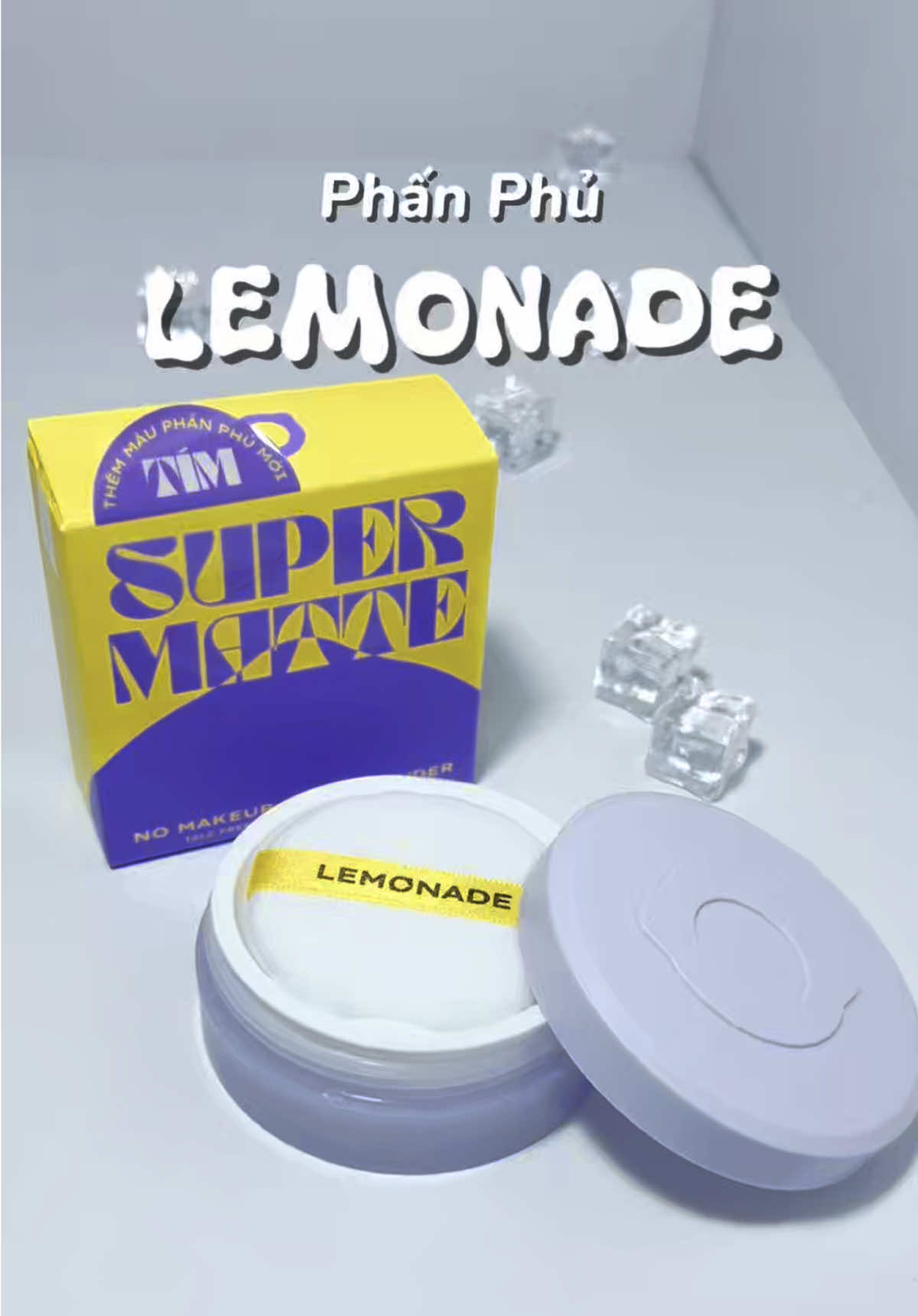 phấn phủ Lemonade ✨ che phủ mỏng nhẹ, kiềm dầu dòng sp thuần chay, lành tính #haliyux #unbox #phanphukiemdau #lemonade #xuhuong 