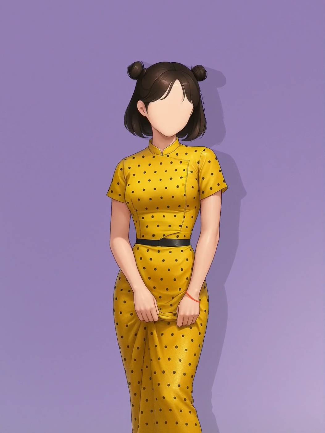 ထဘီလေးနဲ့ cute vibes ပုံရိုက်မယ့် girls တွေအတွက် #aMuuAperture  #cute #poseideas #facelessart #illustration 