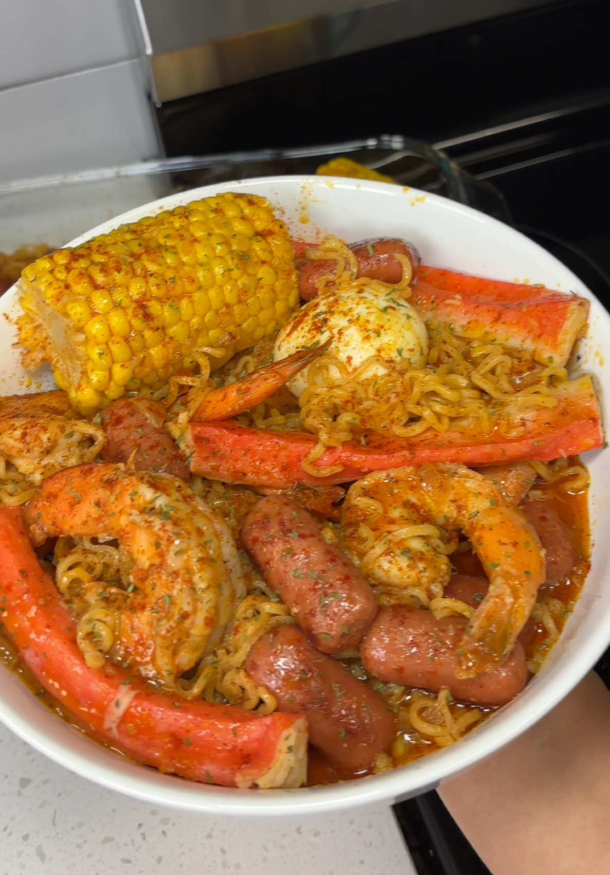 Maruchan seafood boil noodles 😮‍💨🤍  #DinnerIdeas #cookwithme #recipes #cooking 