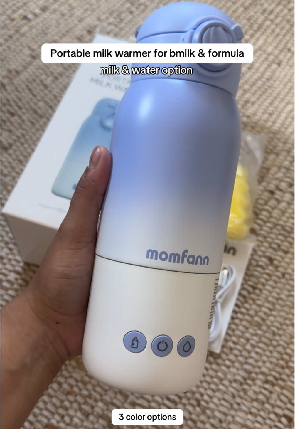 We love an amazing portable milk warmer-especially in this cold weather! #mom#momfannr#portablemilkwarmerl#milkwarmerb#babymilkwarmerm#momfannportablebottlewarmer